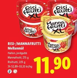 Risifrutti - RISI-/MANNAFRUTTI Mellanmål