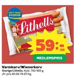 Lithells - Varmkorv/Wienerkorv