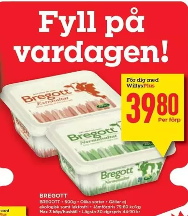 Bregott - Extra saltat / Normal saltat