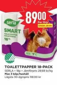 Serla - TOALETTPAPPER 18-PACK