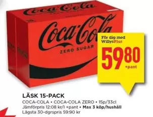 coca-cola - LÄSK 15-PACK