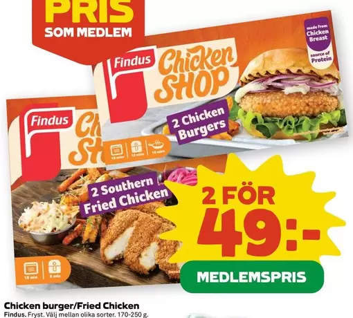 Findus - Chicken burger/Fried Chicken