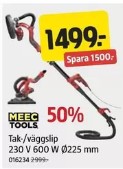 Meec Tools - Tak-/väggslip 230 V 600 W Ø225 mm