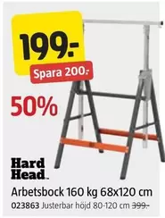 Arbetsbock 160 kg 68x120 cm 023863