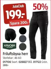 Friluftsyxa herr 017106 Svart. 026827 Blå. 017122 Grön.