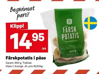 Garant - Färskpotatis i påse