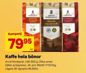 Arvid Nordquist - Kaffe hela bönor
