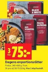 Findus - Dagens enportionsrätter