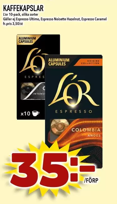 L'or - KAFFEKAAPSLAR