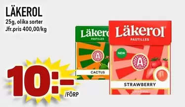 läkerol - LAKEROL PASTILLES