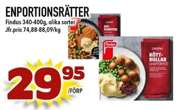 Findus - ENPORTIONSRÄTTER