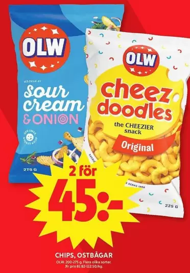 OLW - Cheez doodles & Sour cream & Onion