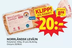 Polarbröd - NORRLÄNDSK LEVÄJN