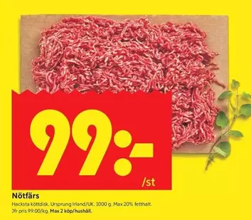 Nötfärs