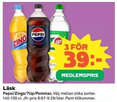 Pepsi - /Zingo/7Up/Pommac