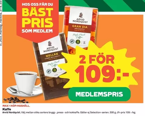 Arvid Nordquist - Kaffe