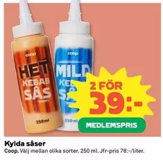 Coop - Kebab såser