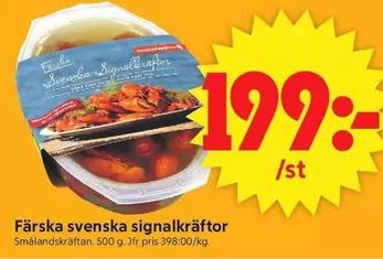Fjällbrynt - Färska svenska signalkräftor