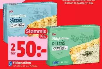 Fiskgratäng RÄKSÅS, DILLÅS