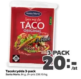 Santa Maria - Tacokrydda 3-pack