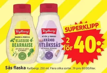 Rydbergs - Klassisk Bearnaise & Krämig Vitlökssås