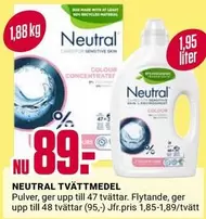 Neutral - Tvättmedel Colour Concentrate