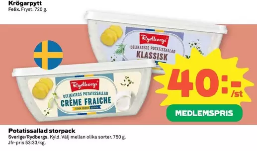 Rydbergs - Potatissallad storpack