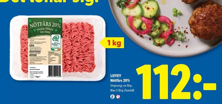 Nötfärs 20%