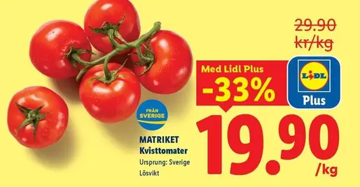 Matriket Kvisttomater
