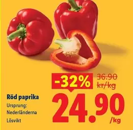 Röd paprika