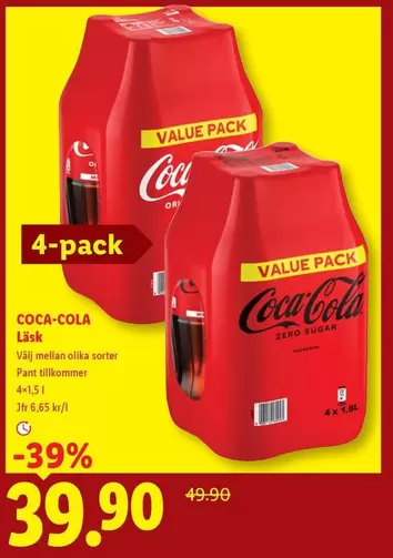 coca-cola - COCA-COLA LÄSK