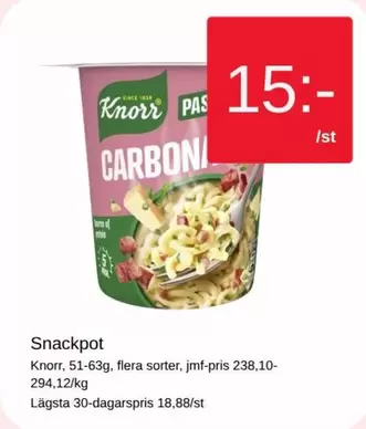 Knorr - Snackpot Carbonara