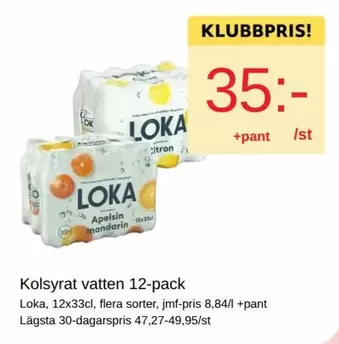 Loka - Kolsyrat vatten