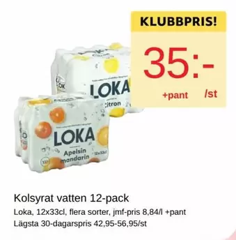 Loka - Kolsyrat vatten