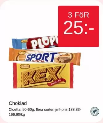 Cloetta - Choklad