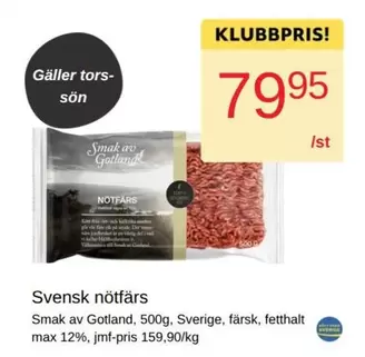 Svensk nötfärs