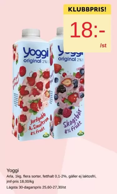 yoggi - Yoggi original 2%