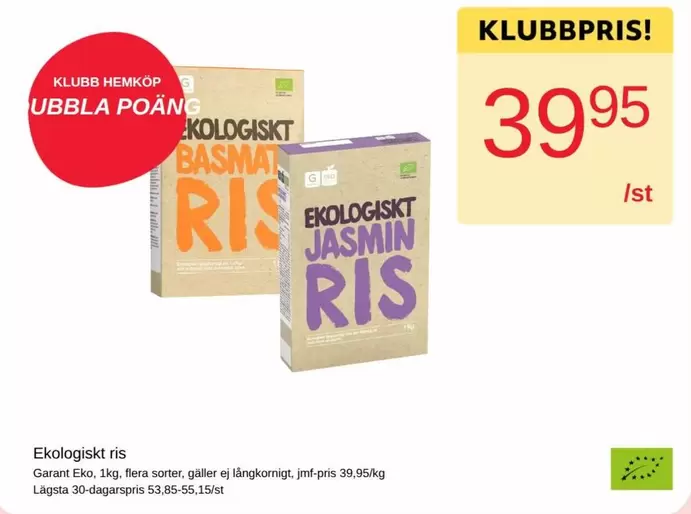 EKO - Ekologiskt ris