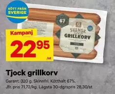 Garant - Tjock grillkorv
