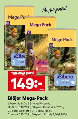 Libero - Blöjor Mega-Pack
