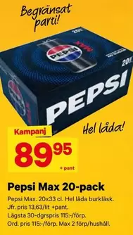 Pepsi - Max 20-pack