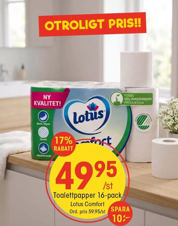 Comfort - Toalettpapper 16-pack