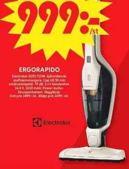 Electrolux - ERGORAPIDO EERC73SW
