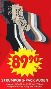 Mywear - STRUMPOR 5-PACK VUXEN