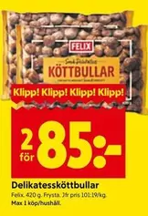 Felix - Delikatessköttbullar