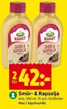 Arla - Smör- & Rapsolja
