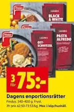 Findus - Dagens enportionsrätter