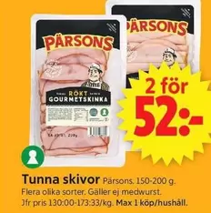 Pärsons - Tunna skivor