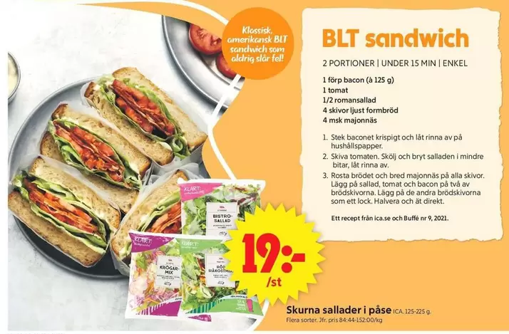BLT sandwich