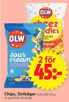 OLW - Chips, Ostbågar